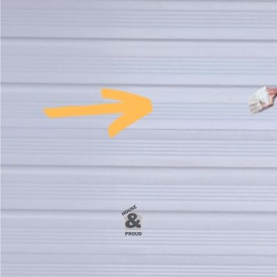 Painting direction when repainting a garage door