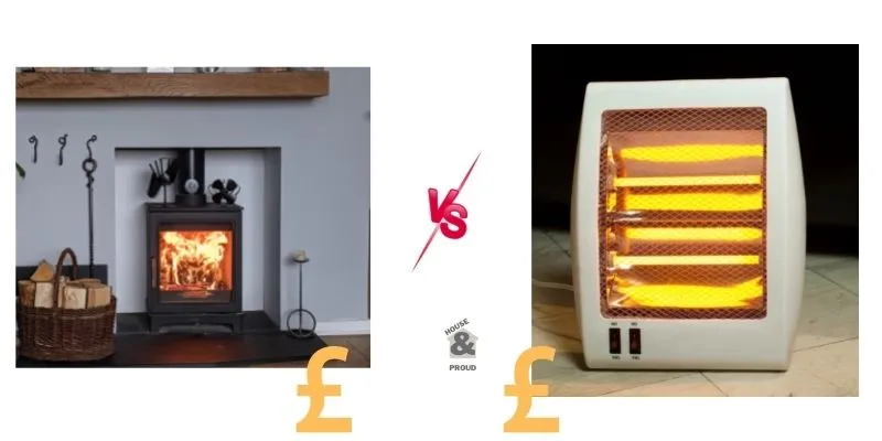 Cost of wood burner vs electric heater