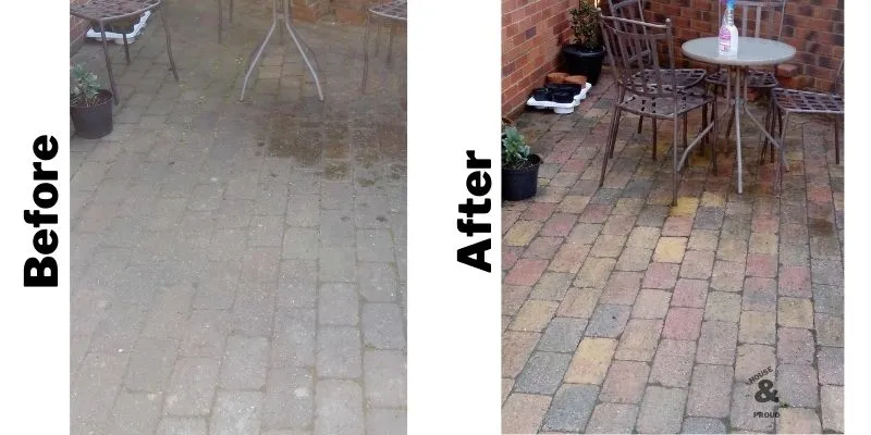 using wood ash to clean block paving and patios